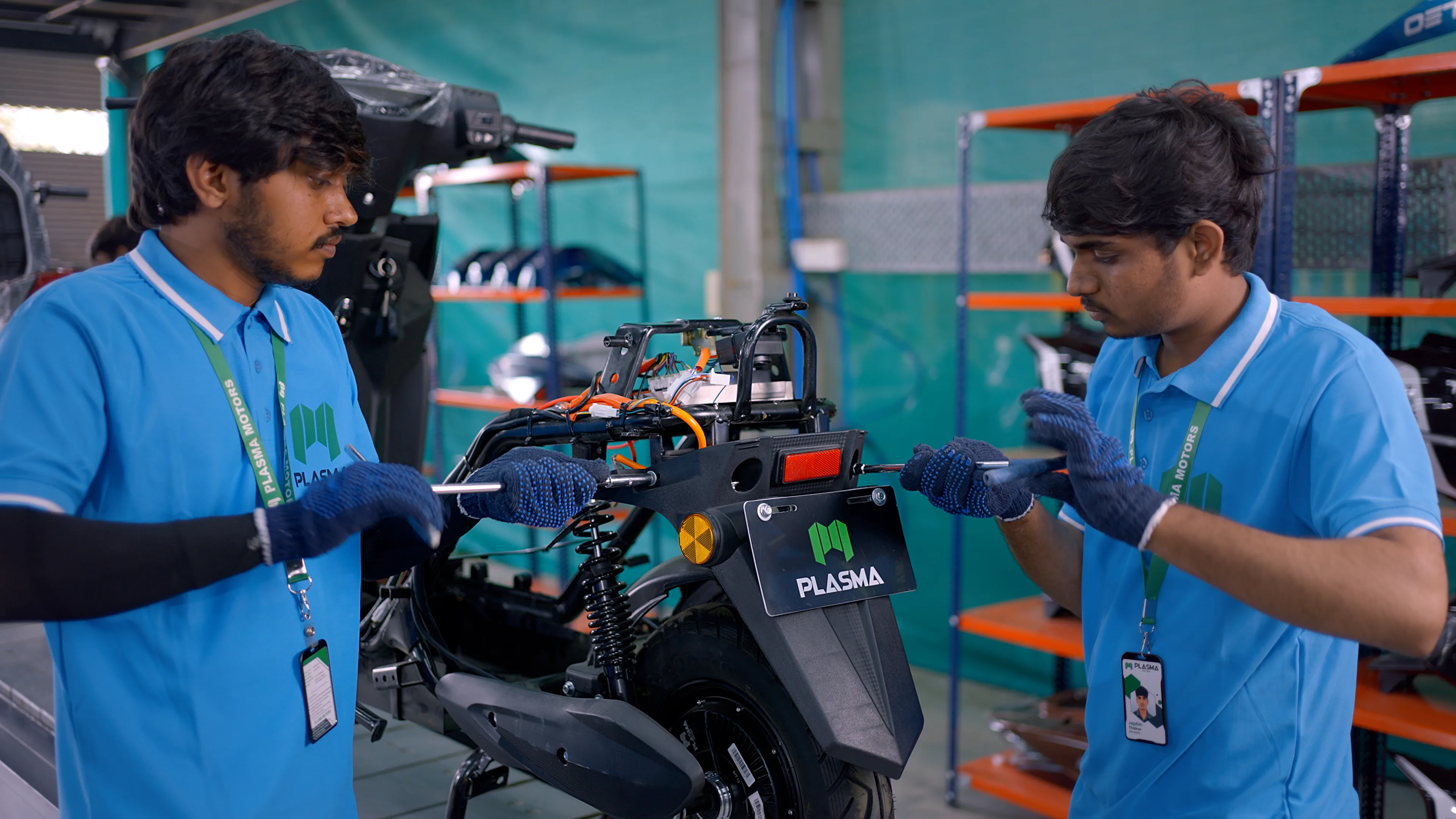 Rear Chassis & BLDC Hub Motor Assembly